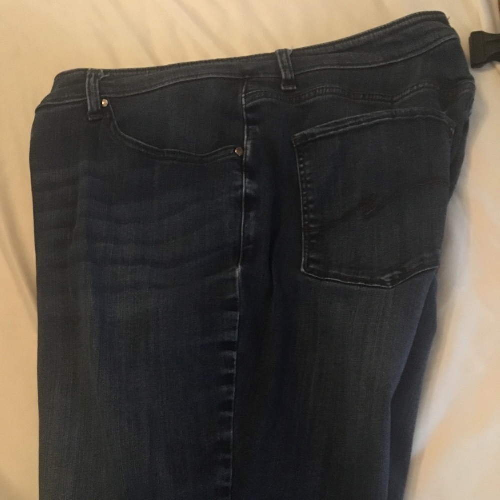 Dark denim pants plus